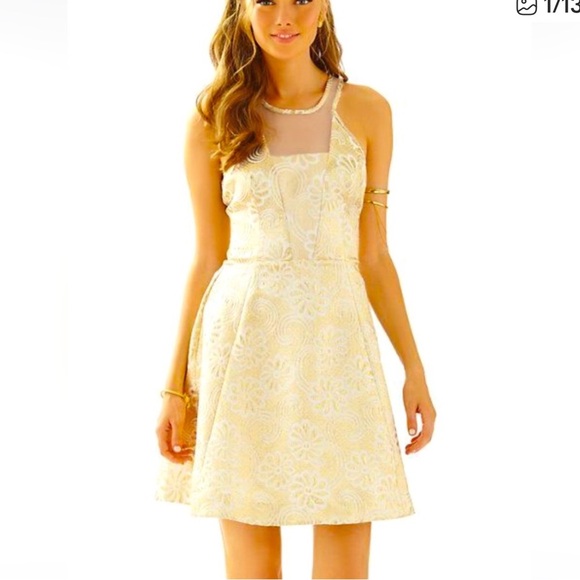 Lilly Pulitzer Gold Dress